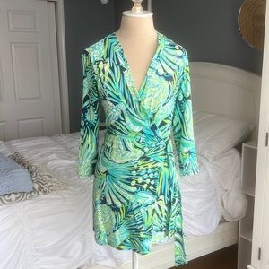Lily Pulitzer print cross skort dress